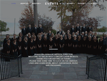 Tablet Screenshot of detroitconcertchoir.org